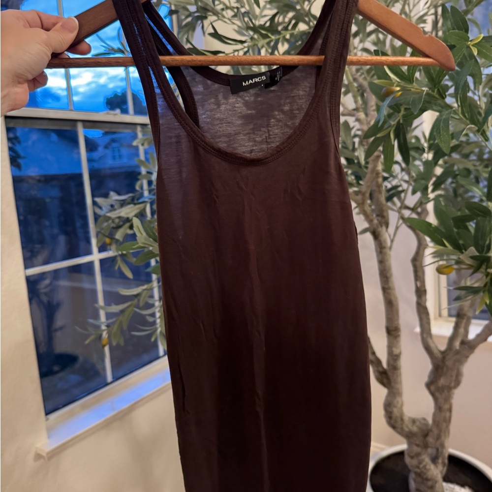 Women's Dark Brown Tank Top